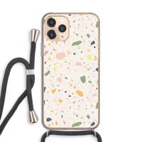 Terrazzo N°21: iPhone 11 Pro Transparant Hoesje met koord