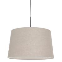 Steinhauer HanglampSparkled met kap 45cm taupe met zwart - 8191ZW
