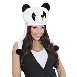 Panda muts - volwassenen - polyester/fleece - 59 cm - dierenmuts - verkleedaccessoires