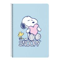 Notitieboekje Snoopy Love Blauw A4 80 Lakens