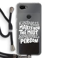 The prettiest: Pixel 3a Transparant Hoesje met koord
