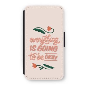 Optimistic flower girl: iPhone XS Flip Hoesje