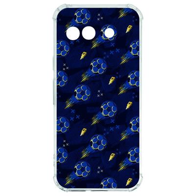 Google Pixel 9a Hoesje - Voetbal TPU Antishock Google Pixel 9a Hoesje - Voetbal TPU Antishock