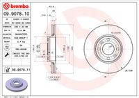 Remschijf BREMBO, Remschijftype: Binnen geventileerd, u.a. für Dacia, Renault, Nissan, Lada