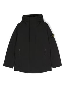 Stone Island Junior doudoune à patch logo - Noir