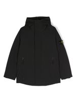 Stone Island Junior doudoune à patch logo - Noir - thumbnail