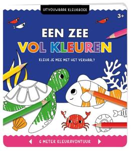 Uitvouwbaar kleurboek - Een zee vol kleuren (Paperback)