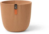 Capi 'made with' groove bol bloempot 26x23 cm peachy fuzz