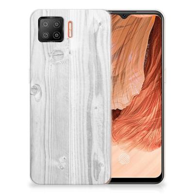 OPPO A73 4G | Bumper Hoesje | White Wood