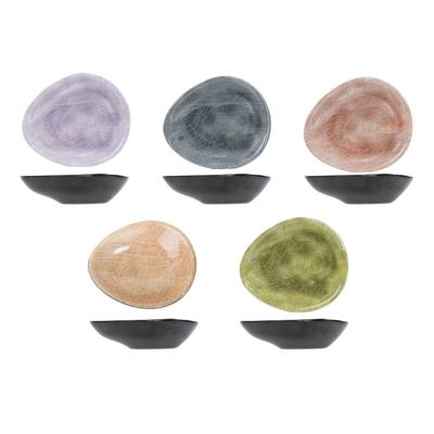 Cosy & Trendy tapas / snack schaaltjes Streetfood -10x - melamine - multi kleuren - 11 x 8 x 6 cm Cosy & Trendy tapas / snack schaaltjes Streetfood -10x - melamine - multi kleuren - 11 x 8 x 6 cm