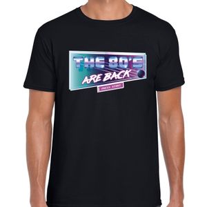 Eighties The 80s are back t-shirt zwart voor heren