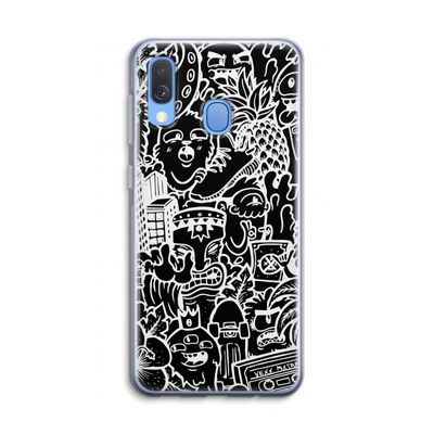 Vexx Black Mixtape: Samsung Galaxy A40 Transparant Hoesje