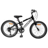 VidaXL Mountainbike 24 inch 6-speed voor 8-12 jaar oud zwart