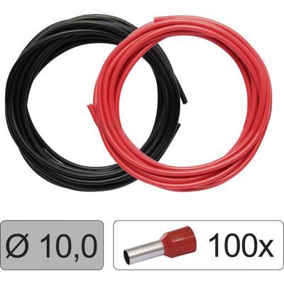 Quadrios 25CW132 Enkele ader LiFY 10 mm² Rood, Zwart 1 set(s)