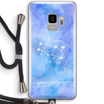 Sterrenbeeld - Licht: Samsung Galaxy S9 Transparant Hoesje met koord