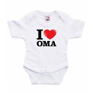 I love Oma rompertje wit babies 92 (18-24 maanden)  -