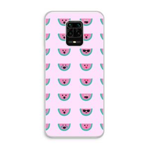 Smiley watermeloenprint: Xiaomi Redmi Note 10 Lite Transparant Hoesje