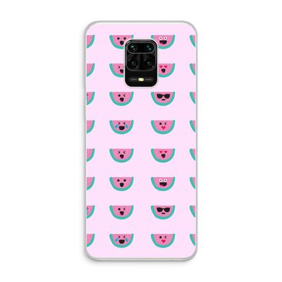 Smiley watermeloenprint: Xiaomi Redmi Note 10 Lite Transparant Hoesje