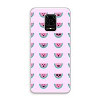 Smiley watermeloenprint: Xiaomi Redmi Note 10 Lite Transparant Hoesje
