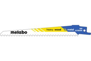 Metabo Accessoires Reciprozaagbladen | Heavy Wood + Metal | professional | 150x1,25mm | (100 st.) - 628259000