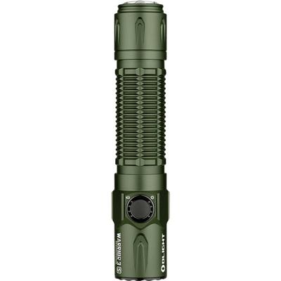 OLight Warrior 3S green Zaklamp werkt op een accu LED IPX8 (waterdicht), Met riemclip, Met holster, Met stroboscoopfunctie 2300 lm 176 g