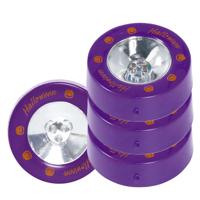 Pompoen verlichting - 4x - led - 6,6 cm - 4 kleuren - pompoen lampje - pompoenlichtje - Halloween