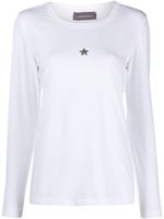 Lorena Antoniazzi t-shirt Sagittarius à patch logo - Blanc