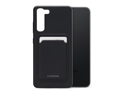 Mobilize Mobilize Rubber Gelly Card Case Samsung Galaxy S23 5G Matt Black