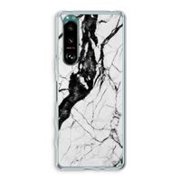 Witte marmer 2: Sony Xperia 5 III Transparant Hoesje