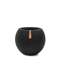 Vaas bol Groove 21x19 zwart - Capi europe