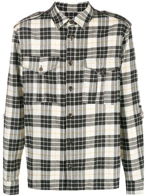 Ih Nom Uh Nit chemise à imprimé tartan - Blanc