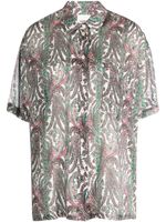 ISABEL MARANT chemise en soie à imprimé cachemire - Blanc