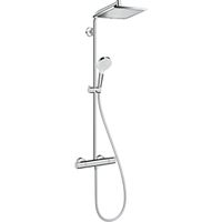 Hansgrohe Crometta e 240 1jet showerpite met thermostaat ecosmart chroom 27281000