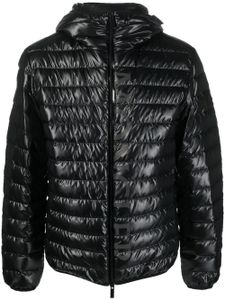 Moncler doudoune à logo imprimé - Noir