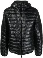 Moncler doudoune à logo imprimé - Noir - thumbnail