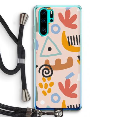 Abstract: Huawei P30 Pro Transparant Hoesje met koord