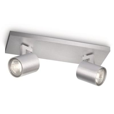 Philips PlafondspotsMy Living Runner 2-lichts metaalgrijs - 530924812
