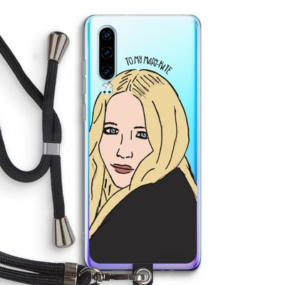 Mary Kate: Huawei P30 Transparant Hoesje met koord