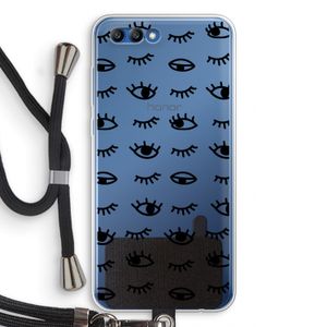 Eye pattern #2: Honor 10 Transparant Hoesje met koord