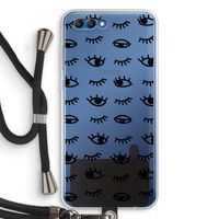 Eye pattern #2: Honor 10 Transparant Hoesje met koord