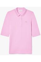 Lacoste Slim Fit Dames Poloshirt roze, Effen - thumbnail
