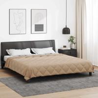 Vol jaar dekbed Taupe 220 x 240 cm Microfiber
