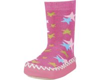 Playshoes soksloffen sterren fuchsia Maat