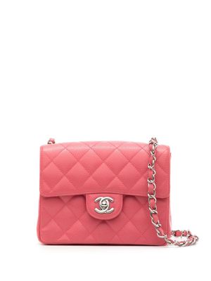 CHANEL Pre-Owned mini sac porté épaule Classic Flap à design carré (2006) - Rose