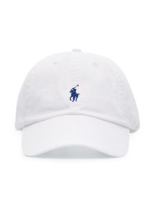 Polo Ralph Lauren casquette en coton à logo brodé - Blanc