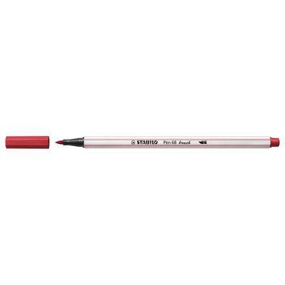 Stabilo pen 68 brush 50 - donkerrood