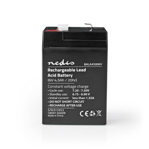 Nedis Oplaadbare Loodaccu | Lead-Acid | 6 V | 4500 mAh | 1 stuks - BALA45006V BALA45006V