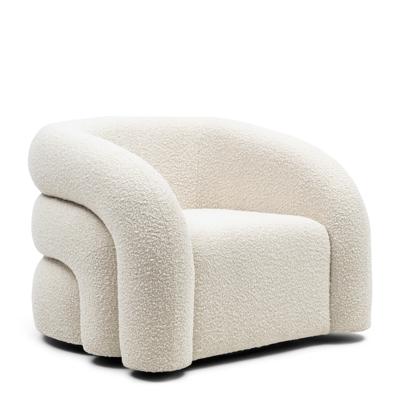 Rivièra Maison Draaifauteuil 'Vittorio' Bouclé, kleur Simply White