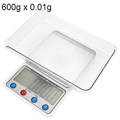 MH-885 600 g x 0.01 g hoge nauwkeurigheid digitaal elektronisch Portable keuken schaal evenwicht apparaat met 4 5 inch LCD-scherm