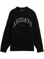 Axel Arigato pull Prime en maille torsadée - Noir